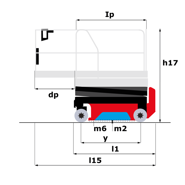 Manitou SE 3246 overall dimensional drawing