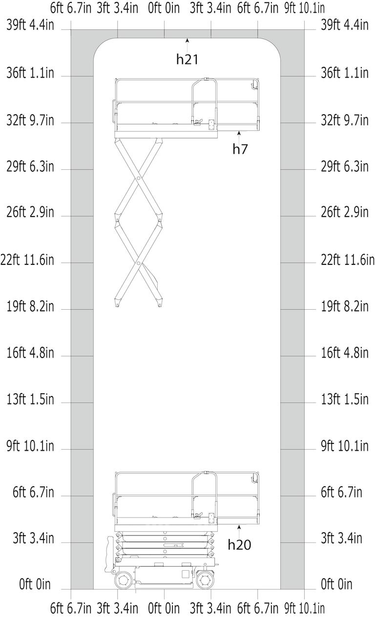 Manitou SE 3246 capacity-at-reach load chart