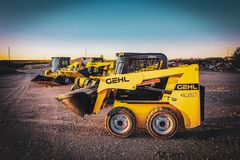 Gehl R105 skid loader working on the job site