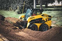 Gehl V330 GEN:2 skid loader working on the job site