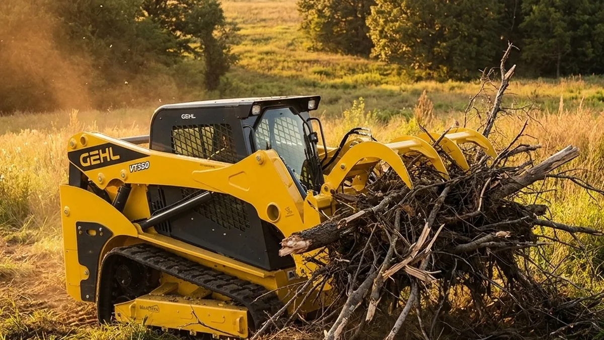 Skid Steer Grapple Bucket Uses: How a Grapple Turns Your Loader Into a Cleanup Crew