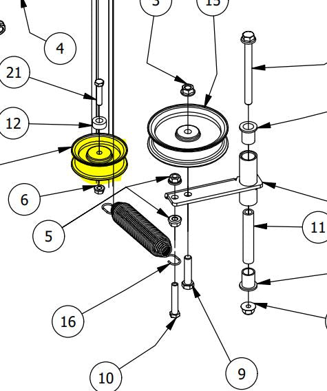 4" Idler Pulley 433-0012-00