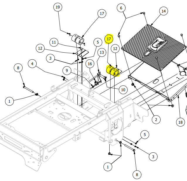 487-0012-00 STAND-ON PLATFORM RADL BUMP (EP90003724)