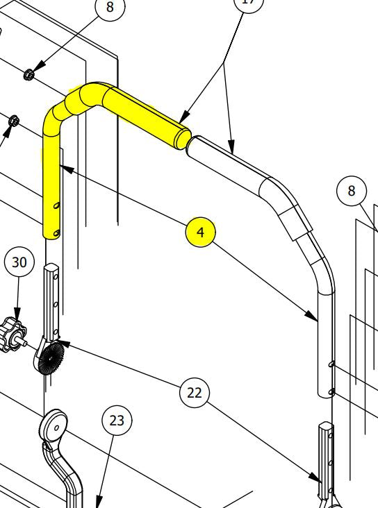Drive Handle Tube 403-0020-00-P11