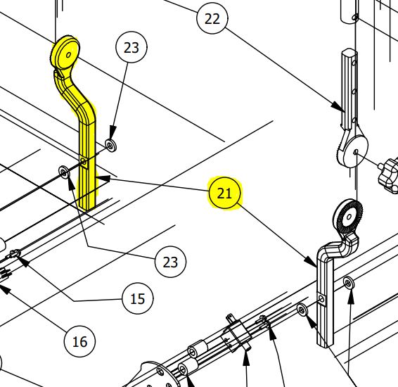 Height/Pitch Adjustable Lower Drive Arm 431-0002-00