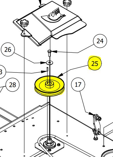 Spindle Pulley for 72" Deck 433-0005-00
