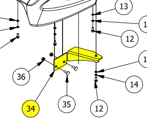 RT/SRT Tank Support Bracket 439-0448-00